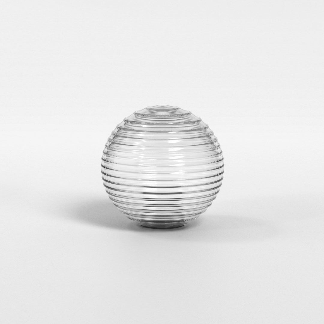 Astro 5036003 Tacoma Ribbed Glass Shade Clear (S)