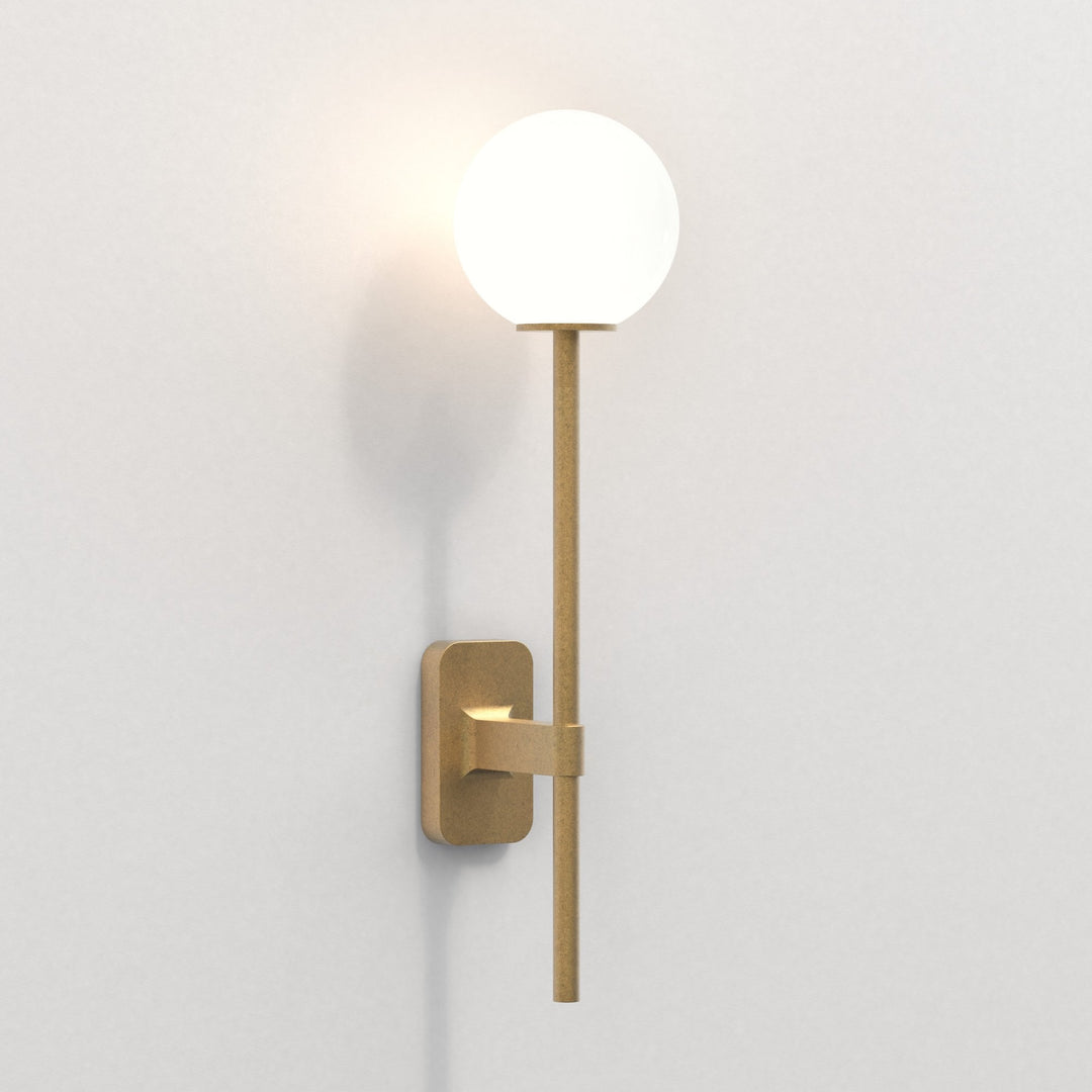 Astro 1429009 Tacoma Single Grande Bathroom Wall Light Antique Brass (S)