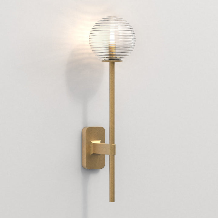 Astro 1429009 Tacoma Single Grande Bathroom Wall Light Antique Brass (S)