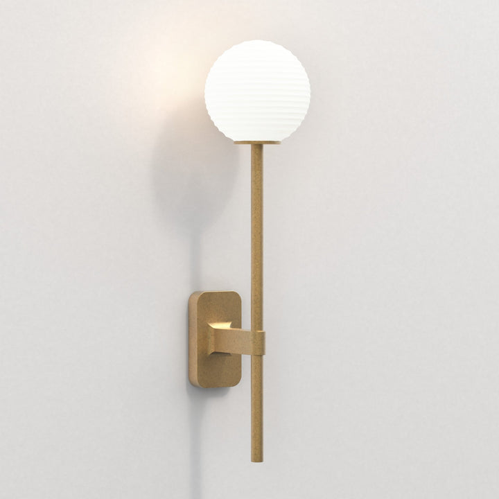 Astro 1429009 Tacoma Single Grande Bathroom Wall Light Antique Brass (S)