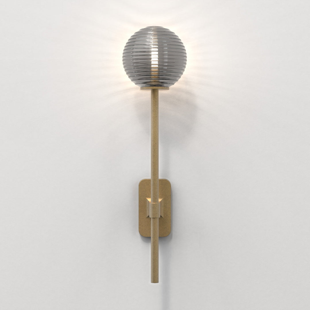 Astro 1429009 Tacoma Single Grande Bathroom Wall Light Antique Brass (S)