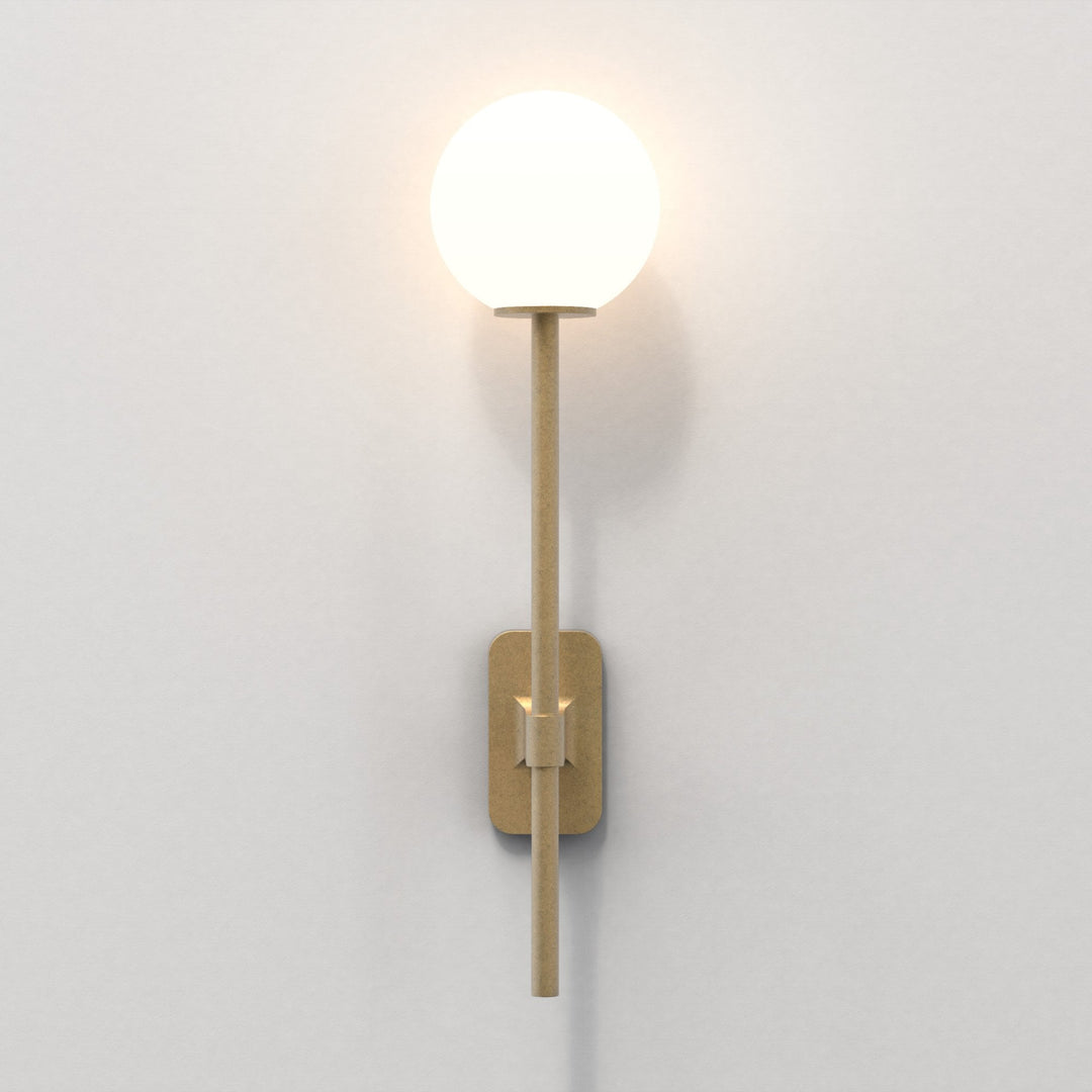 Astro 1429009 Tacoma Single Grande Bathroom Wall Light Antique Brass (S)