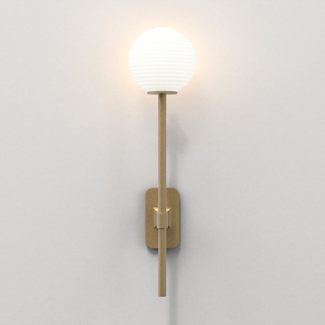 Astro 1429009 Tacoma Single Grande Bathroom Wall Light Antique Brass (S)