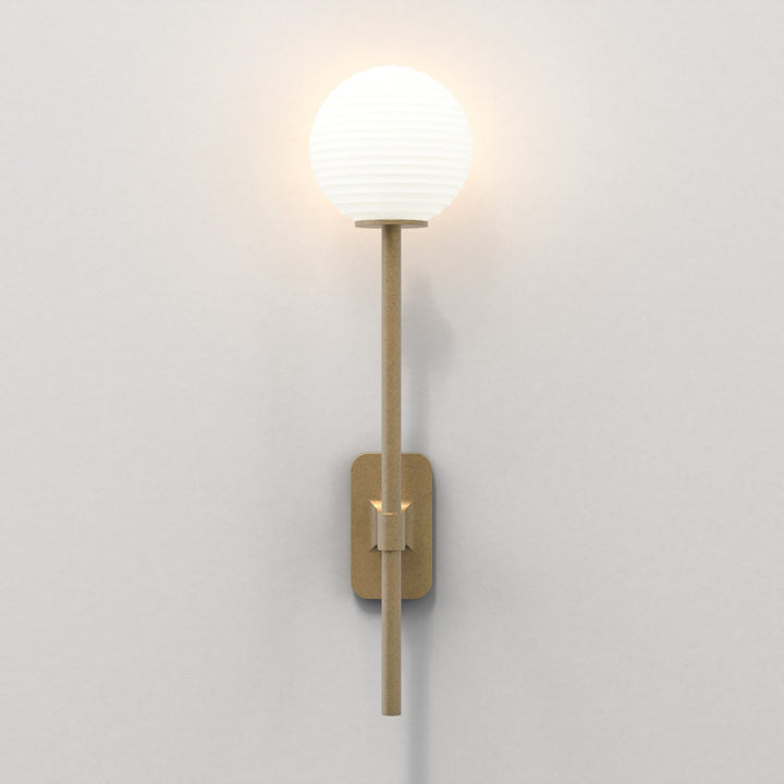 Astro 1429009 Tacoma Single Grande Bathroom Wall Light Antique Brass (S)