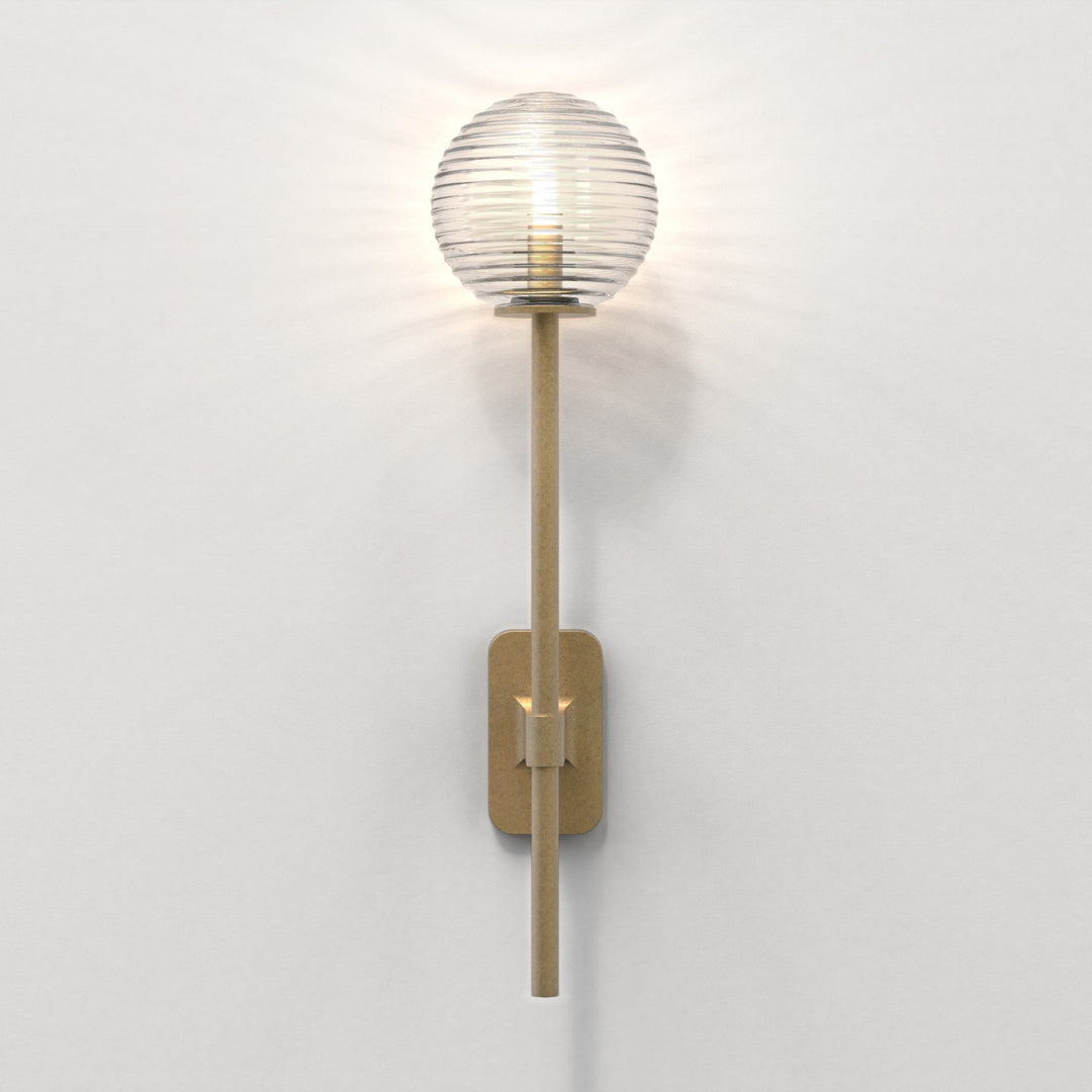 Astro 1429009 Tacoma Single Grande Bathroom Wall Light Antique Brass (S)