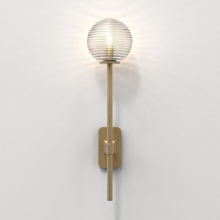 Astro 1429009 Tacoma Single Grande Bathroom Wall Light Antique Brass (S)