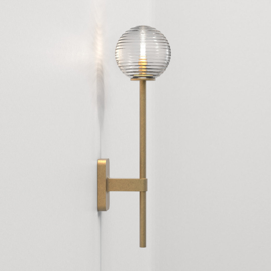 Astro 1429009 Tacoma Single Grande Bathroom Wall Light Antique Brass (S)