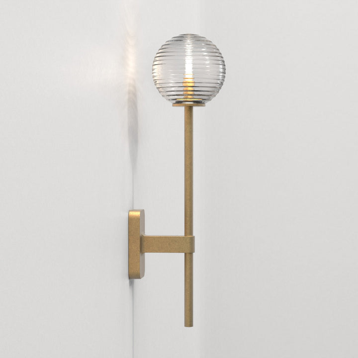 Astro 1429009 Tacoma Single Grande Bathroom Wall Light Antique Brass (S)