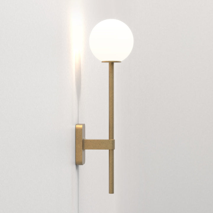 Astro 1429009 Tacoma Single Grande Bathroom Wall Light Antique Brass (S)