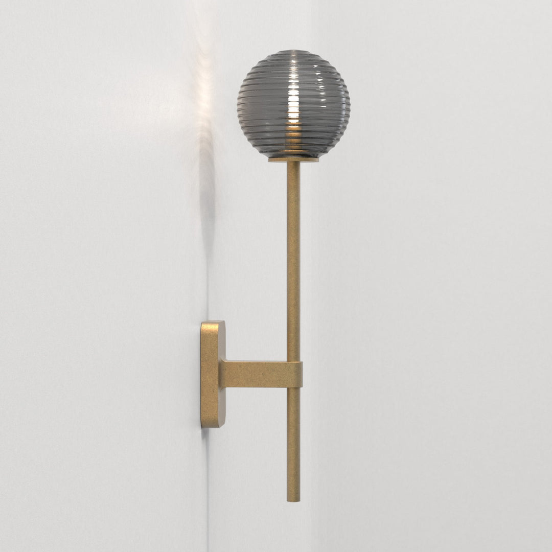Astro 1429009 Tacoma Single Grande Bathroom Wall Light Antique Brass (S)