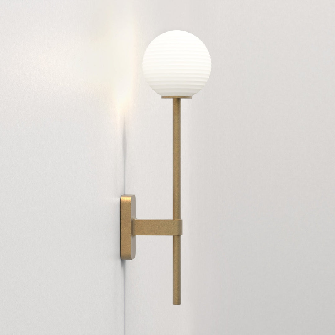 Astro 1429009 Tacoma Single Grande Bathroom Wall Light Antique Brass (S)