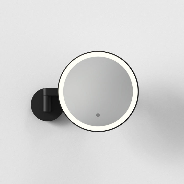 Astro 1447001 Nagoya Bathroom Magnifying Mirror Matt Black (S)