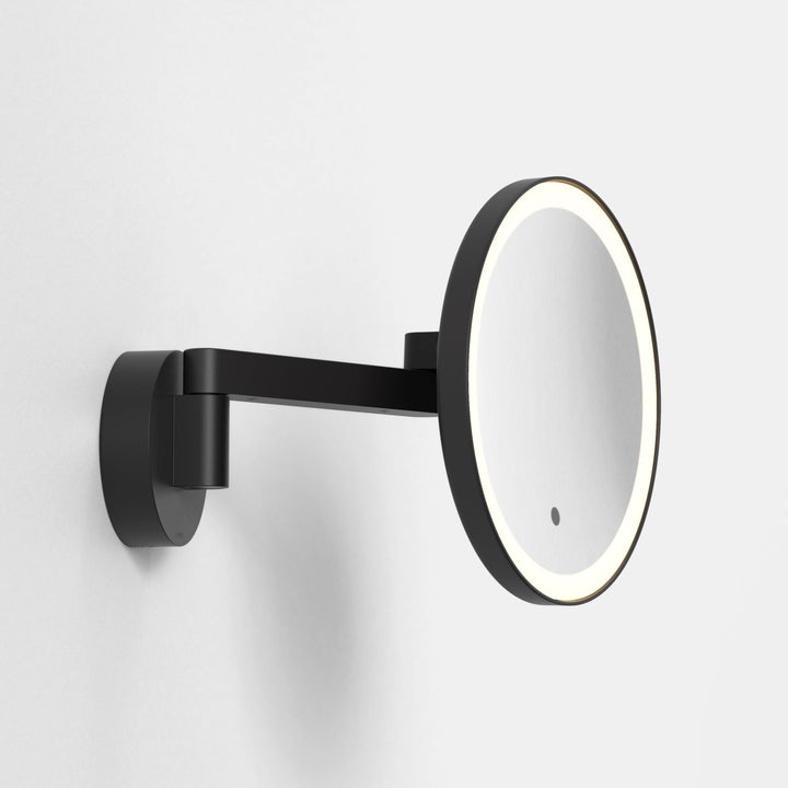Astro 1447001 Nagoya Bathroom Magnifying Mirror Matt Black (S)