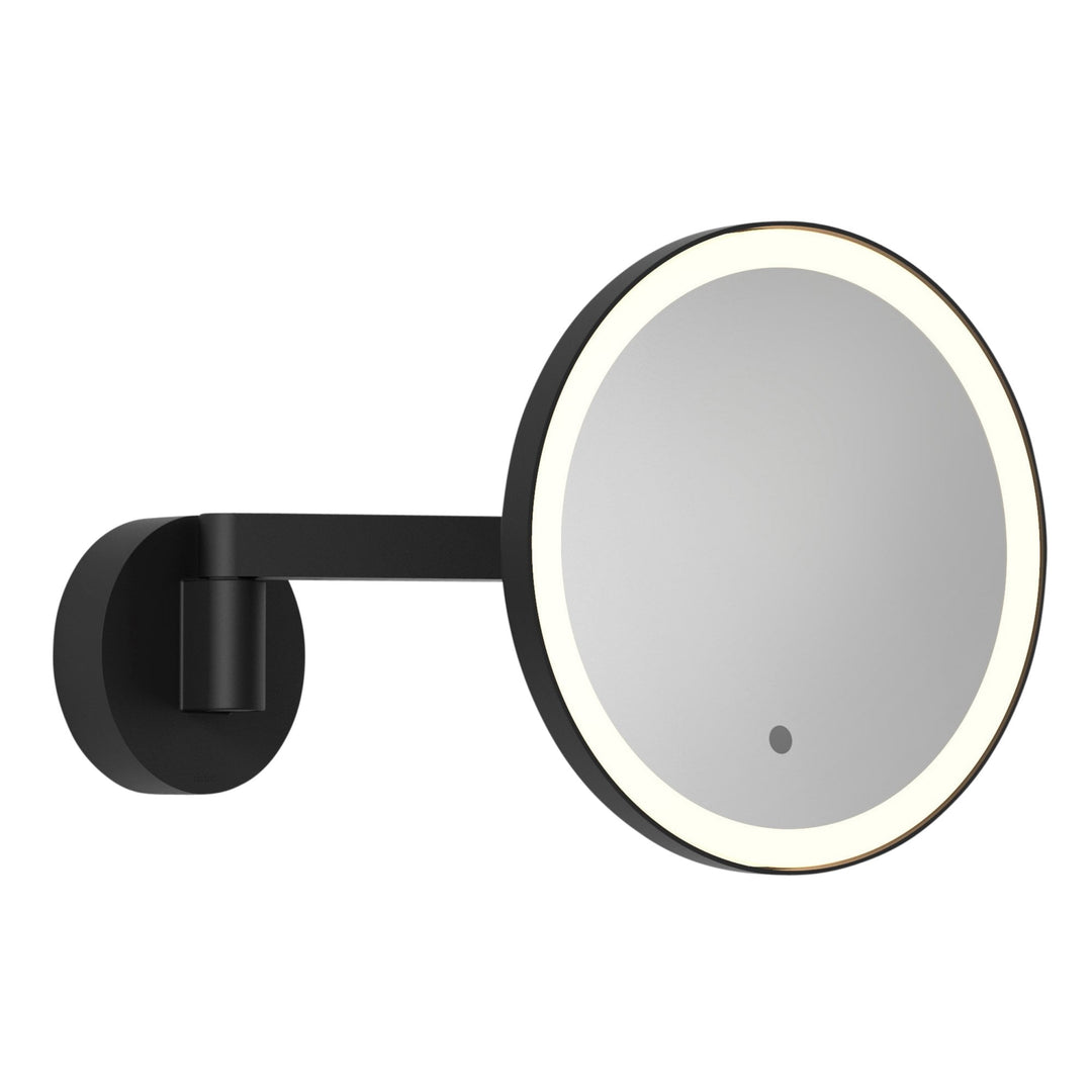 Astro 1447001 Nagoya Bathroom Magnifying Mirror Matt Black (S)