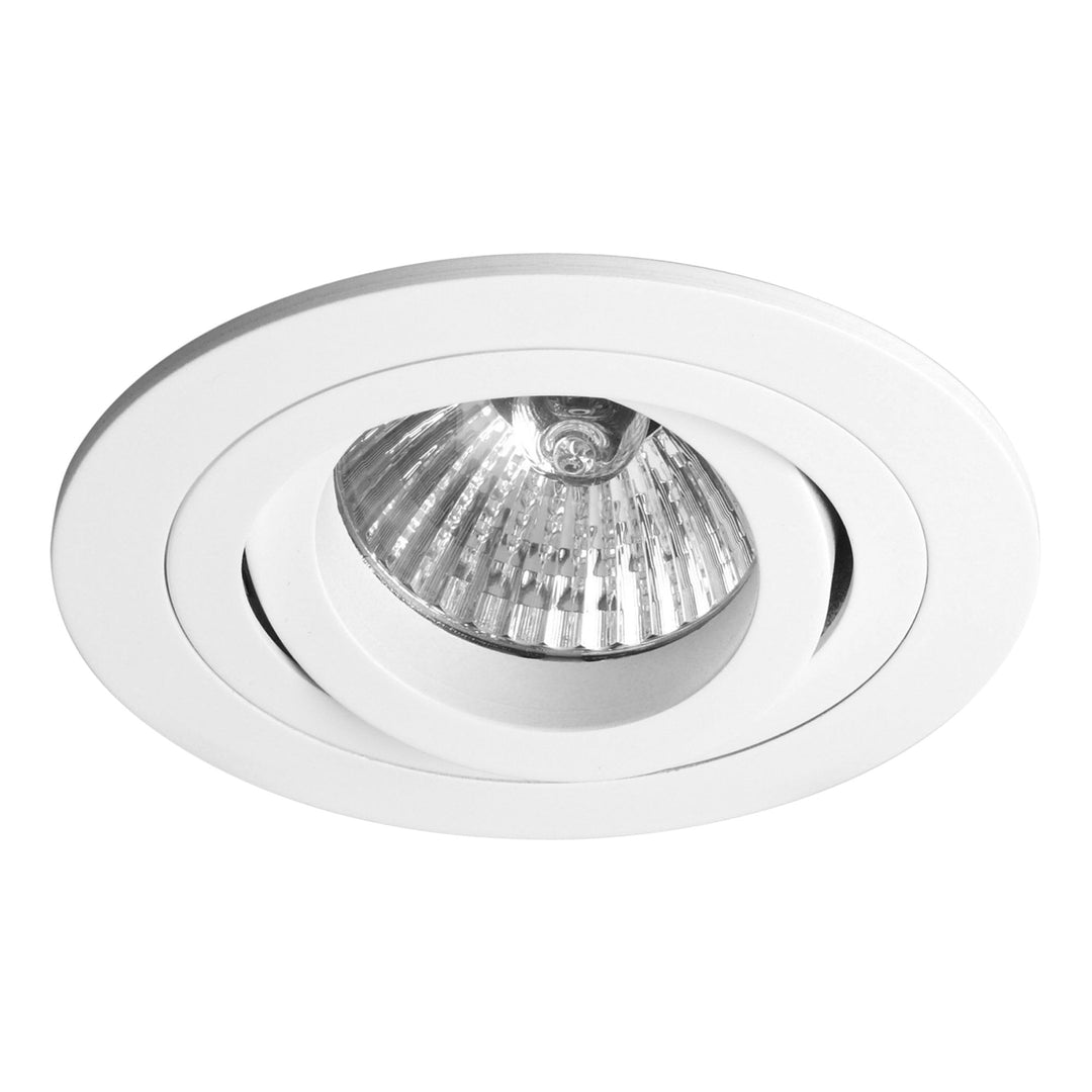 Astro 1240028 Taro Round Adjustable Fire-Rated Downlight/Recessed Spot Light Matt White (S)