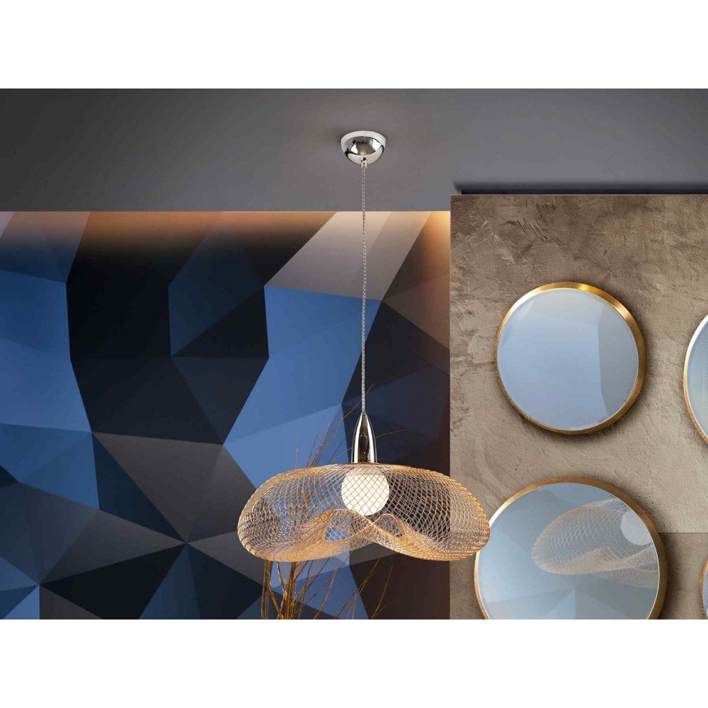 Schuller 735964 Forma 1 Light Pendant Chrome/Gold (S)
