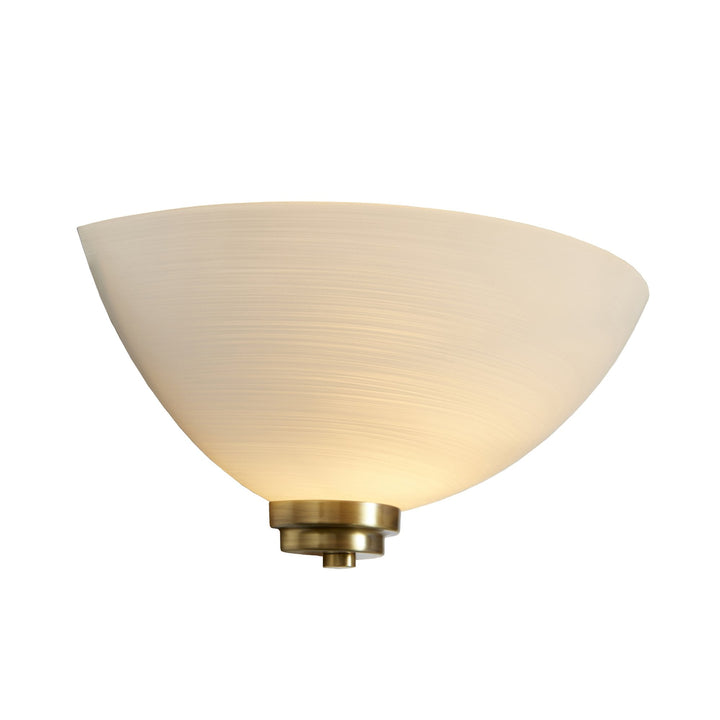 Endon WELLES-1WBAB 1 Light Wall Light In Antique Brass (S)
