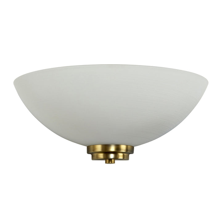 Endon WELLES-1WBAB 1 Light Wall Light In Antique Brass (S)