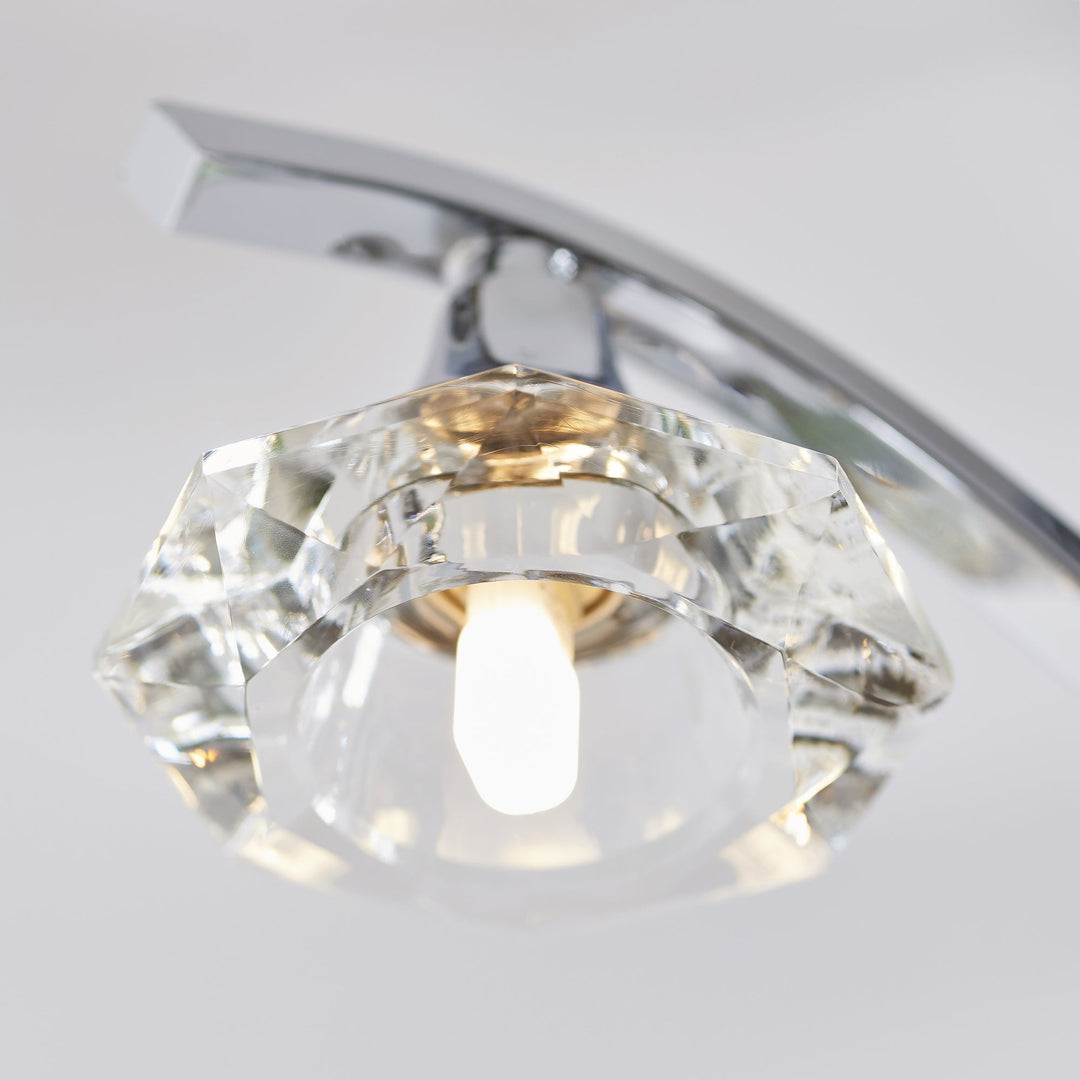 Endon LANGELLA-3CH 3 Light Ceiling Fitting In Chrome (S)