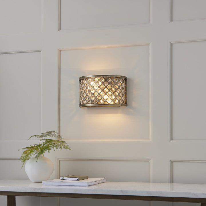 Endon 70559 Hudson Indoor Wall Light Glass (S)