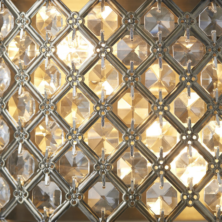 Endon 70559 Hudson Indoor Wall Light Glass (S)