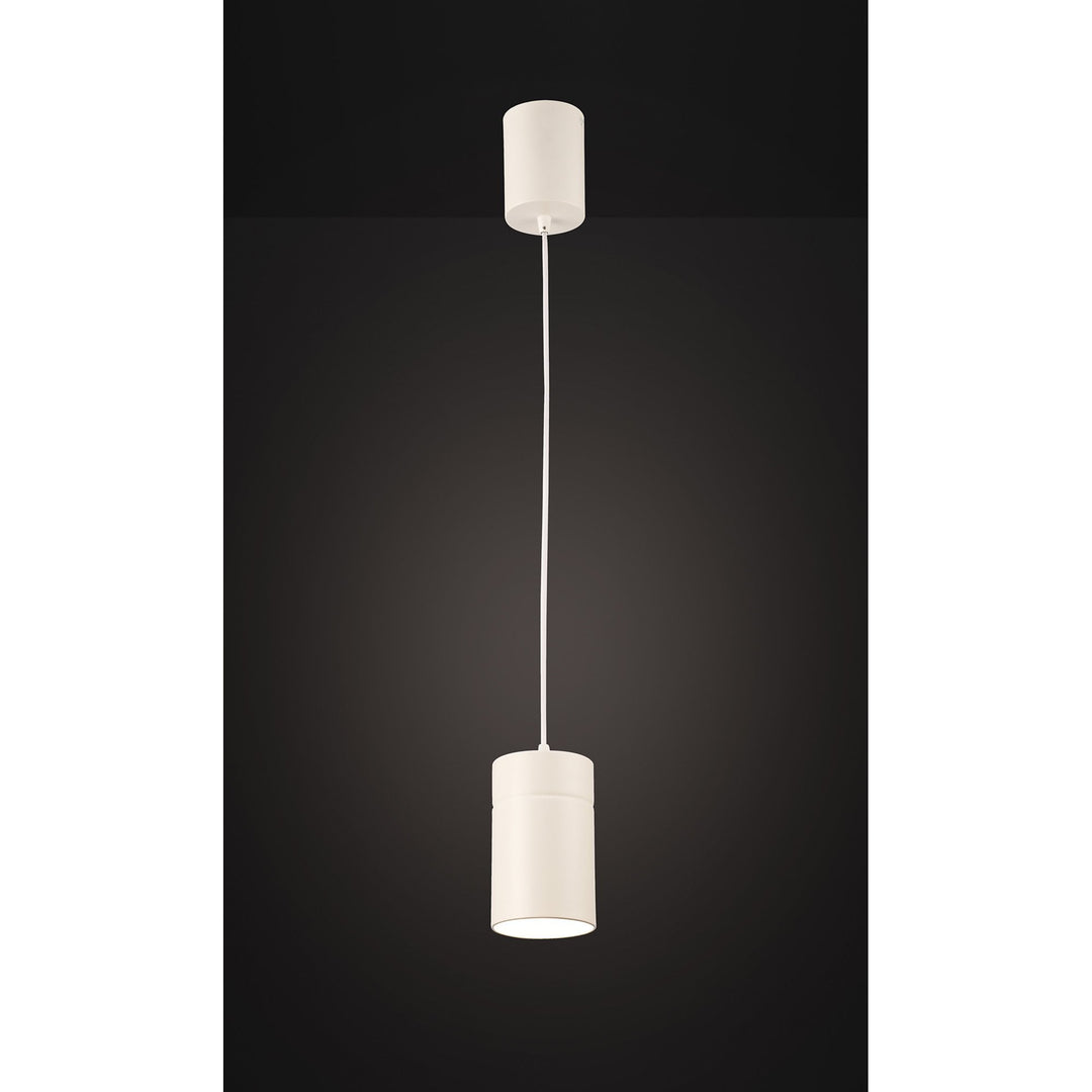 Mantra M5623 Aruba Pendant Small 9.5cm Round 1 x E27 Matt White (S)