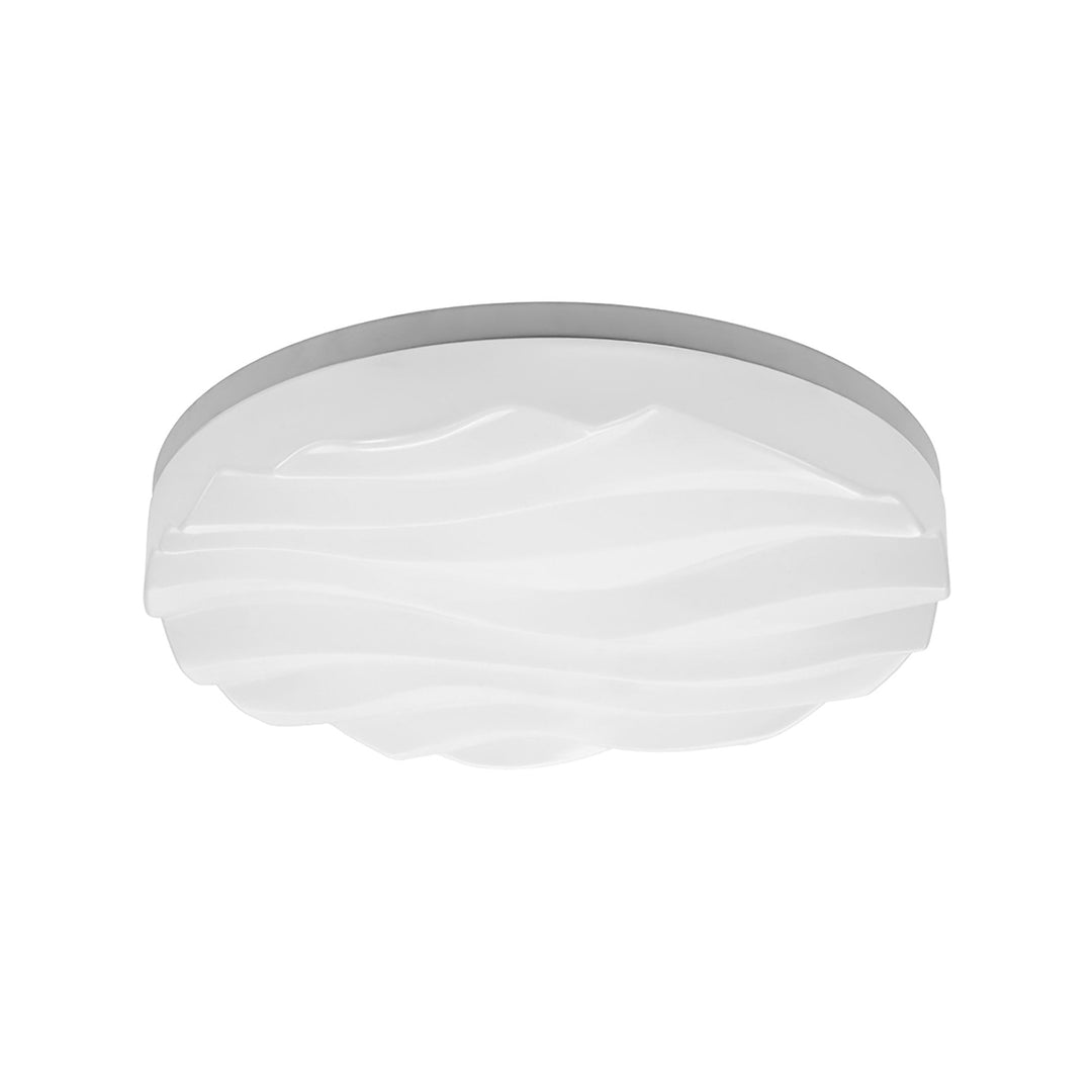 Mantra M5041 Arena Bathroom Ceiling/Wall Light Medium Round 36W LED Matt White/White Acrylic (S)