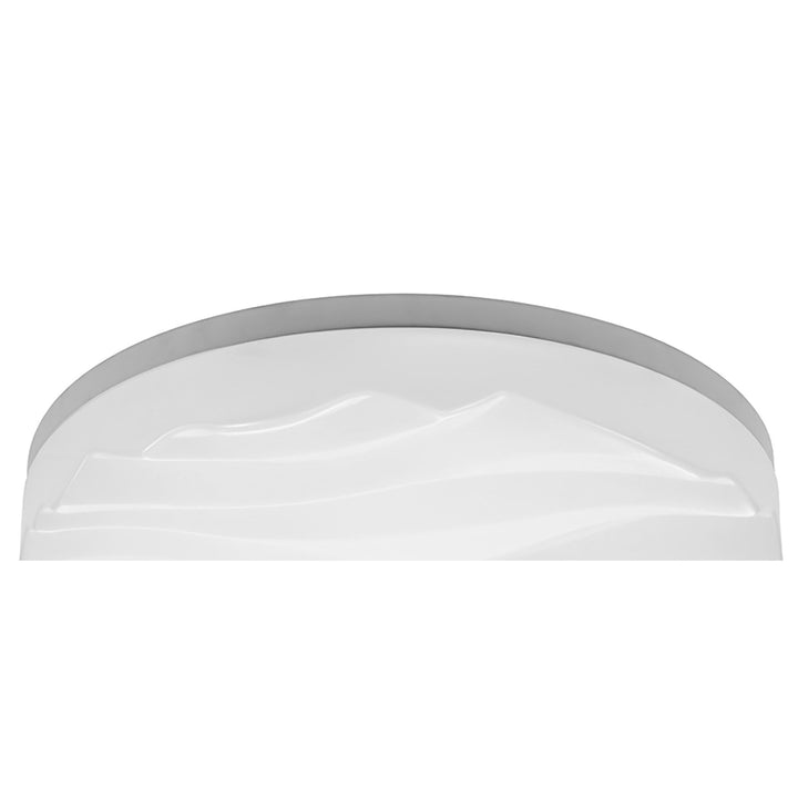 Mantra M5041 Arena Bathroom Ceiling/Wall Light Medium Round 36W LED Matt White/White Acrylic (S)