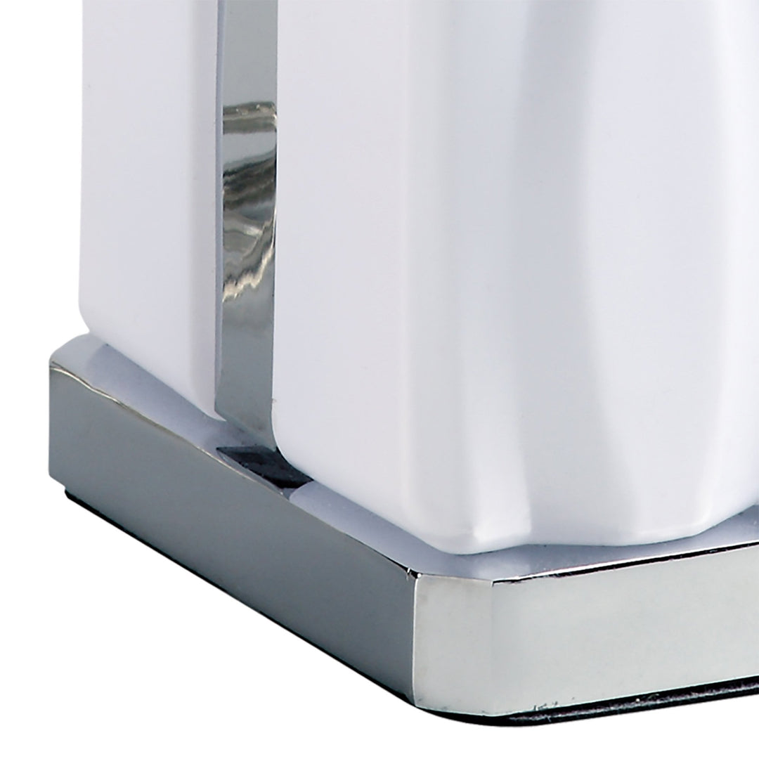 Mantra M5046 Arena Bathroom Table Lamp 8W LED White IP20 Polished Chrome/White Acrylic (S)