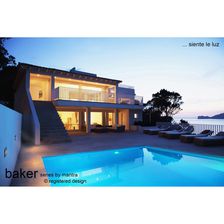 Mantra M7013 Baker Outdoor Wall Lamp Small Round 3W LED Anthracite (S)
