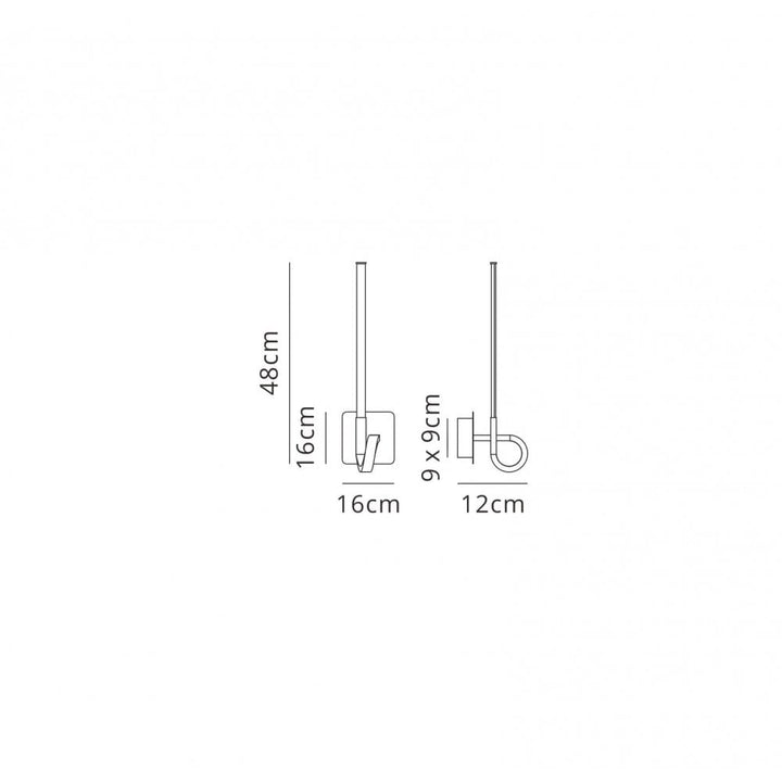 Mantra M6138 Cinto Wall Lamp 48cm 6W LED Antique Brass (S)