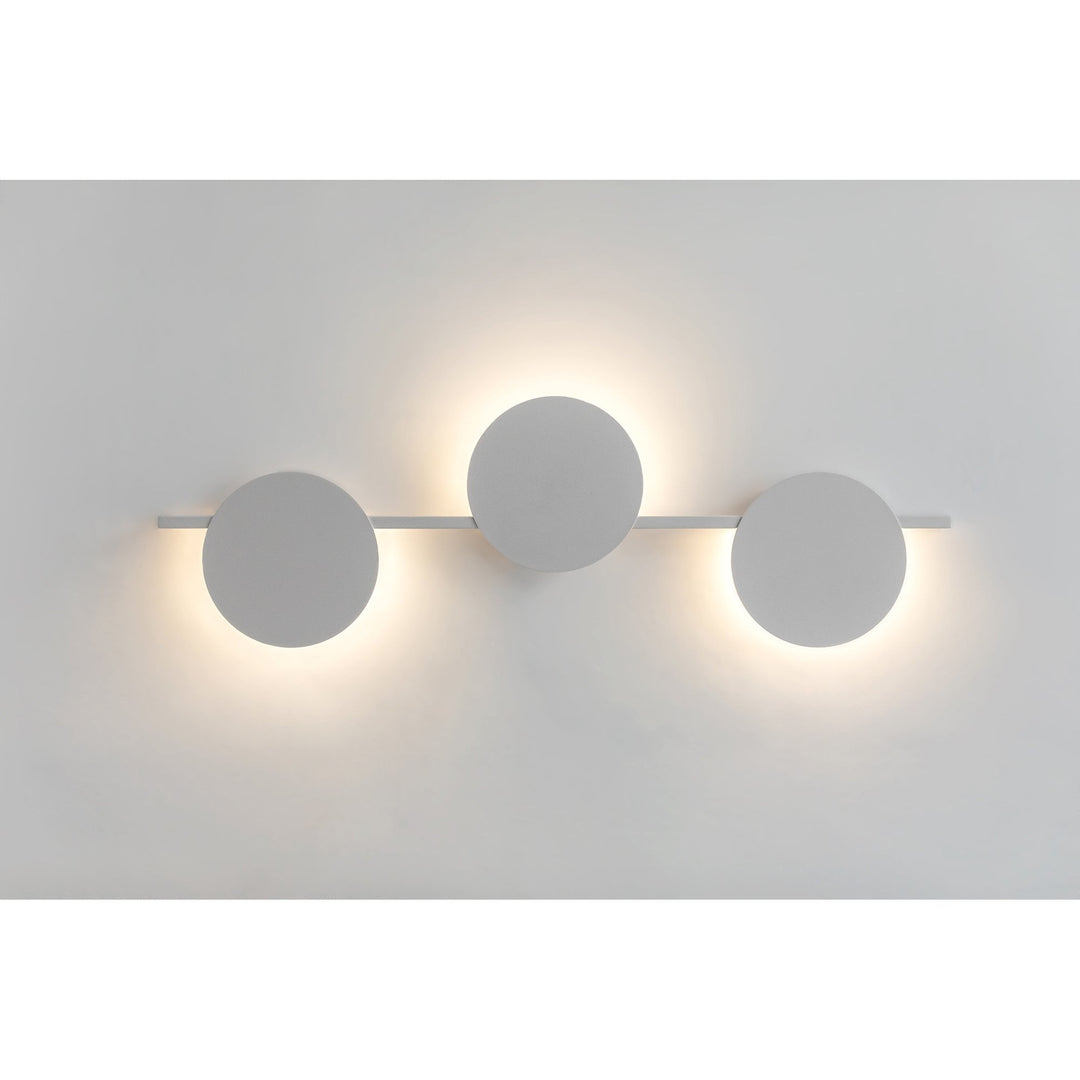 Mantra M7300 Eris 3 Light Wall Lamp 24W LED White (S)