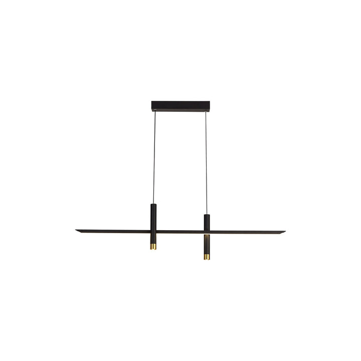 Mantra M7981 Esparta Linear Pendant 30W LED Black / Gold (S)