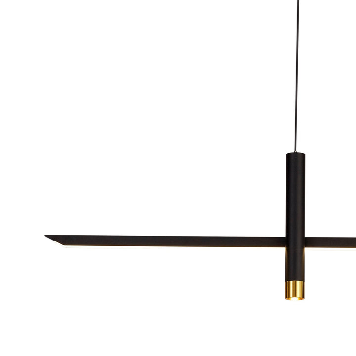 Mantra M7981 Esparta Linear Pendant 30W LED Black / Gold (S)