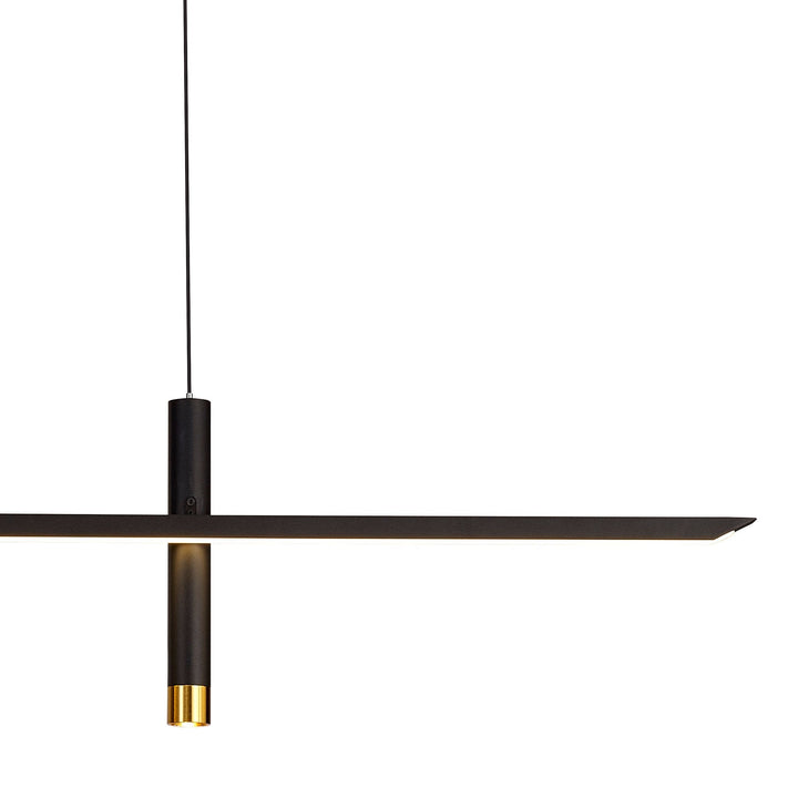 Mantra M7981 Esparta Linear Pendant 30W LED Black / Gold (S)