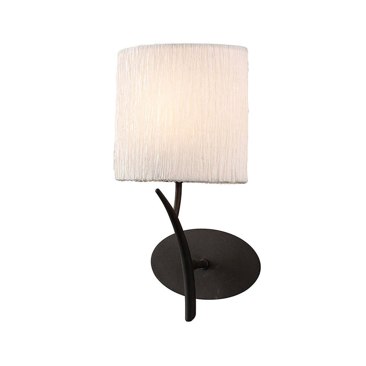 Mantra M1154 Eve Wall Lamp 1 Light E27 Anthracite White Oval Shade (S)
