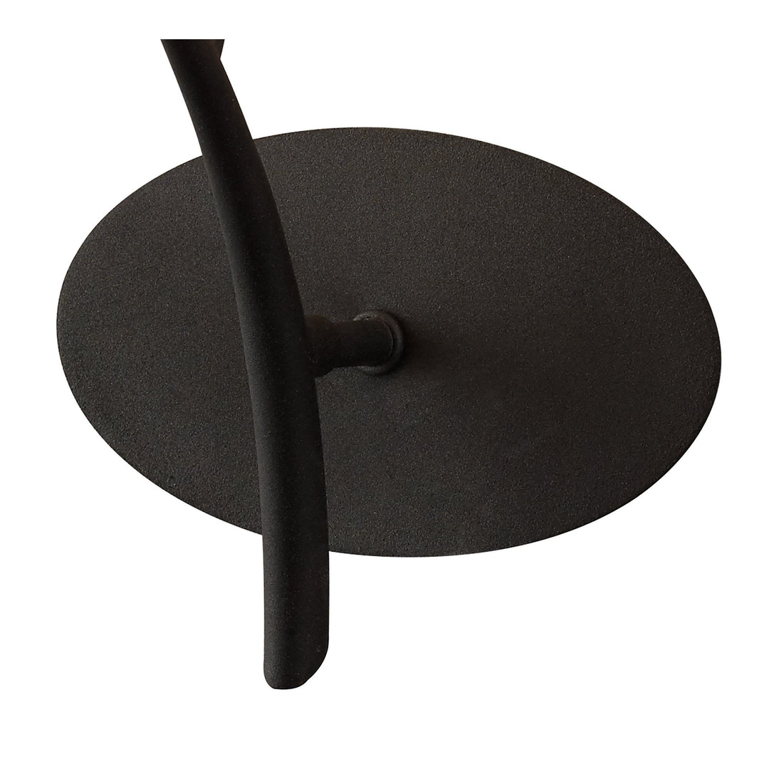 Mantra M1154 Eve Wall Lamp 1 Light E27 Anthracite White Oval Shade (S)