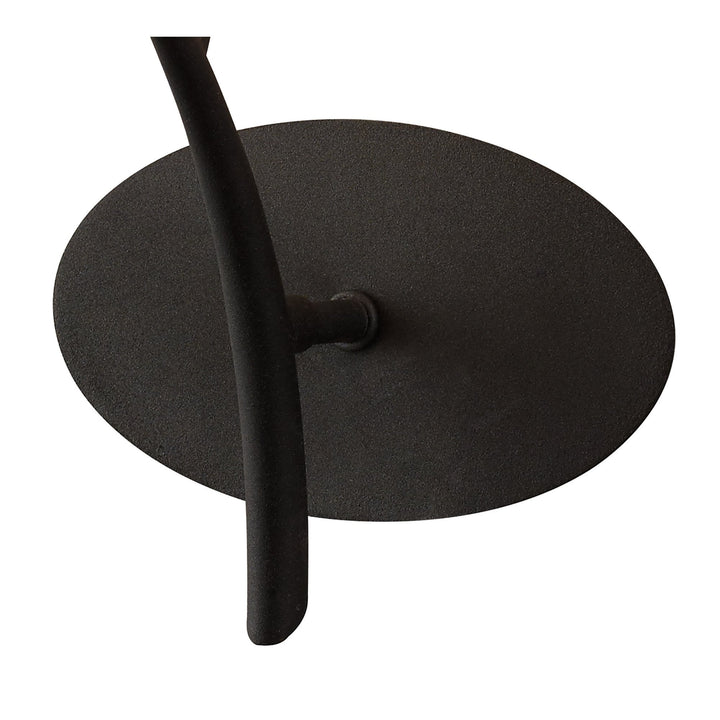 Mantra M1154 Eve Wall Lamp 1 Light E27 Anthracite White Oval Shade (S)