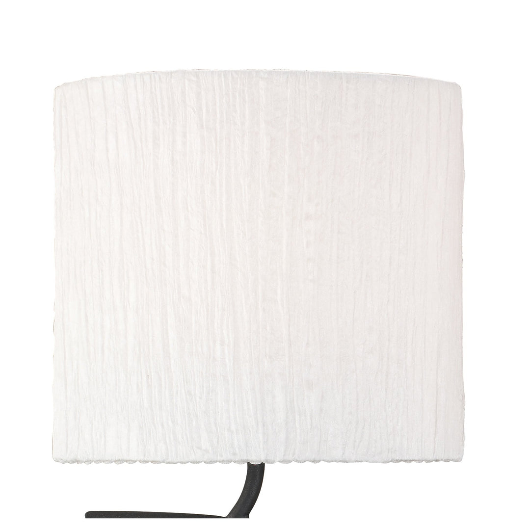 Mantra M1155 Eve Wall Lamp 2 Light E27 Anthracite White Oval Shades (S)