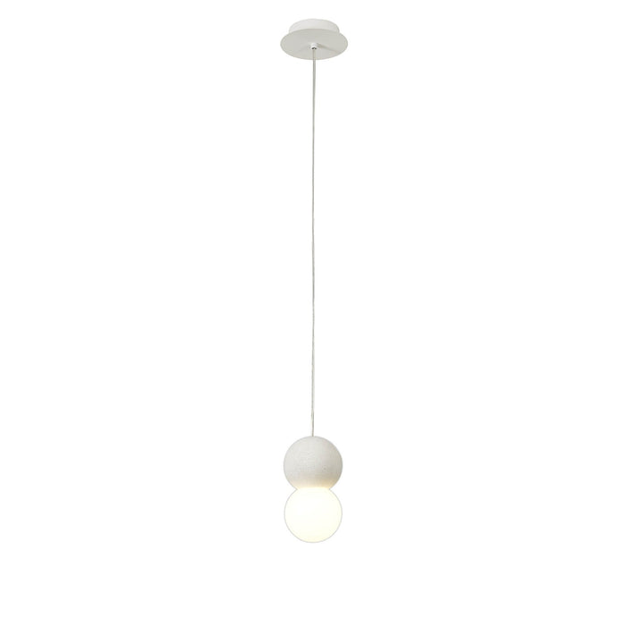 Mantra M7623 Galaxia Pendant Round 1 Light White/White Cement (S)