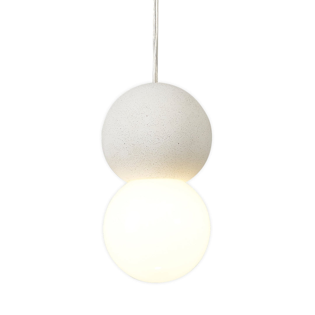 Mantra M7623 Galaxia Pendant Round 1 Light White/White Cement (S)