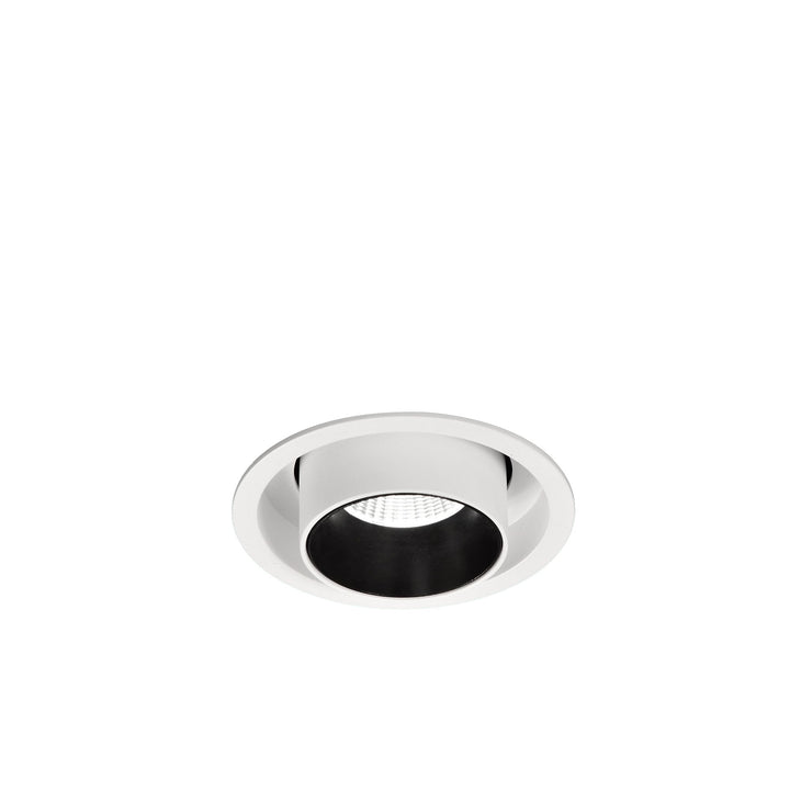 Mantra M6400 Garda Retractable Recessed Swivel Spotlight 7W Matt White &amp; Black (S)