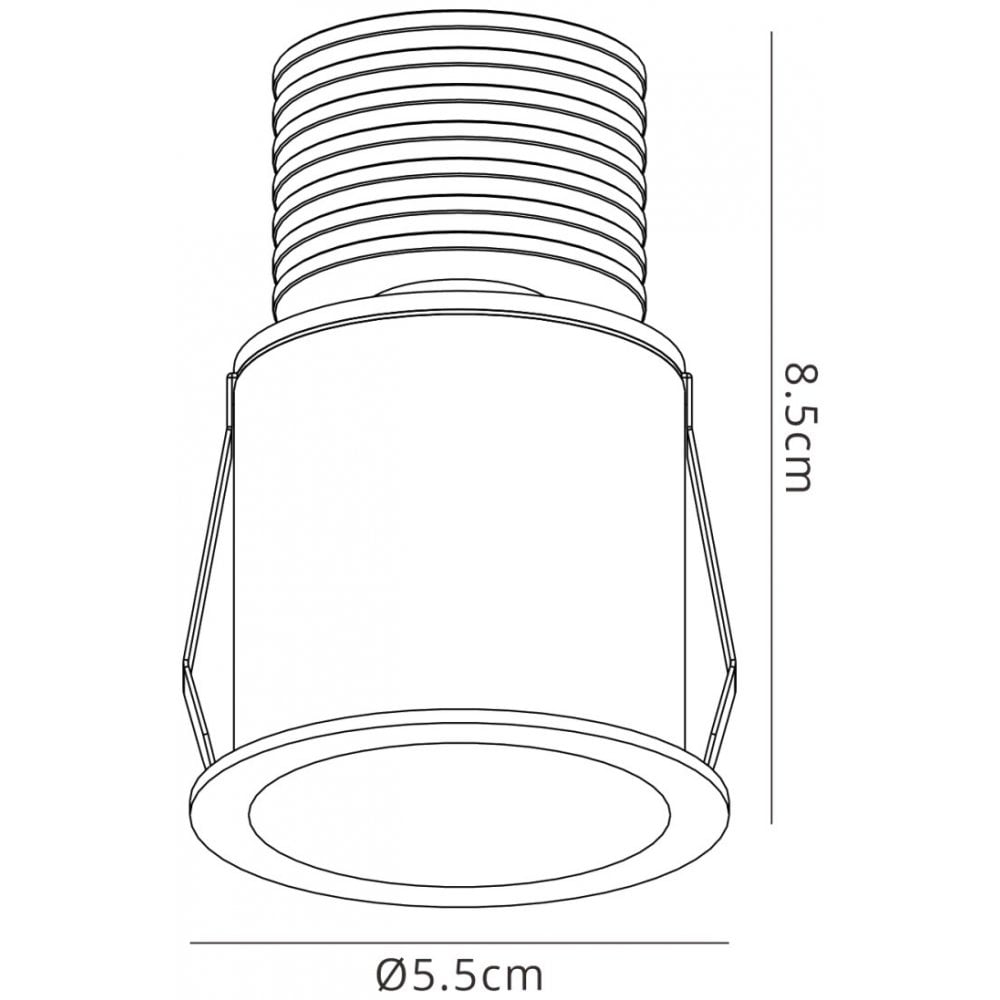 Mantra M7082 Guincho Outdoor Spotlight 5W LED Sand White (S)