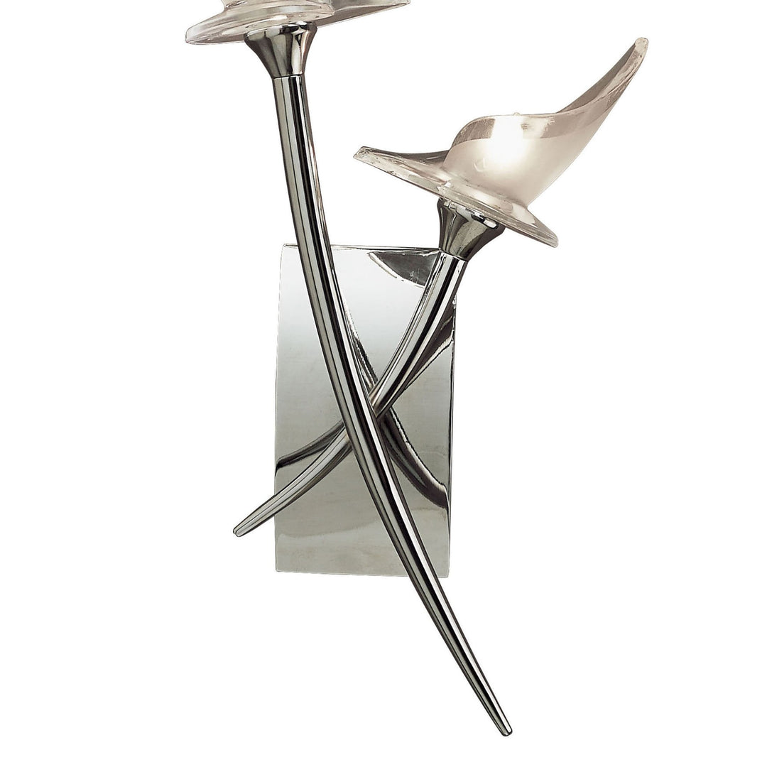 Mantra M0308/S Flavia Wall Lamp Switched 2 Light G9 Polished Chrome (S)
