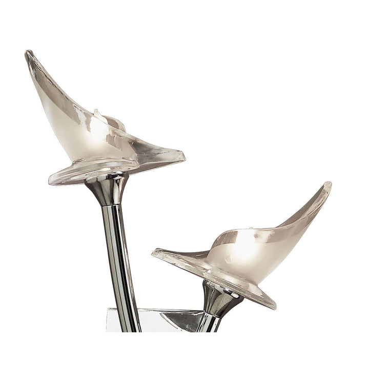 Mantra M0308/S Flavia Wall Lamp Switched 2 Light G9 Polished Chrome (S)