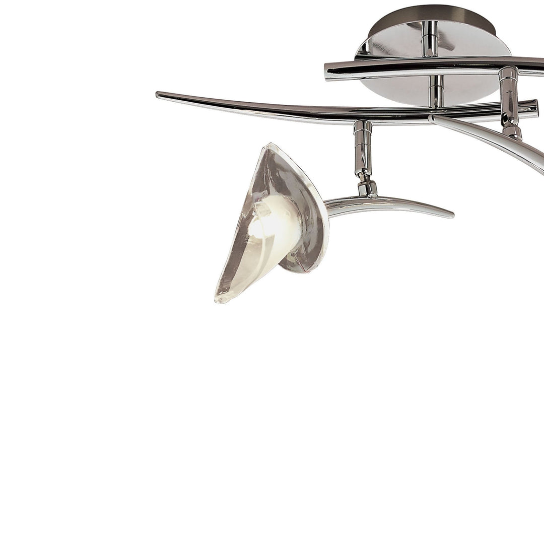 Mantra M0316 Flavia Linear Spot Light 2 Light G9 Adjustable Heads Polished Chrome (S)