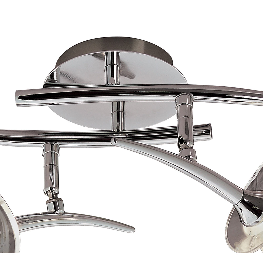 Mantra M0316 Flavia Linear Spot Light 2 Light G9 Adjustable Heads Polished Chrome (S)
