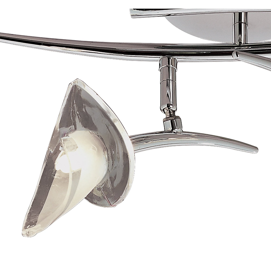 Mantra M0316 Flavia Linear Spot Light 2 Light G9 Adjustable Heads Polished Chrome (S)