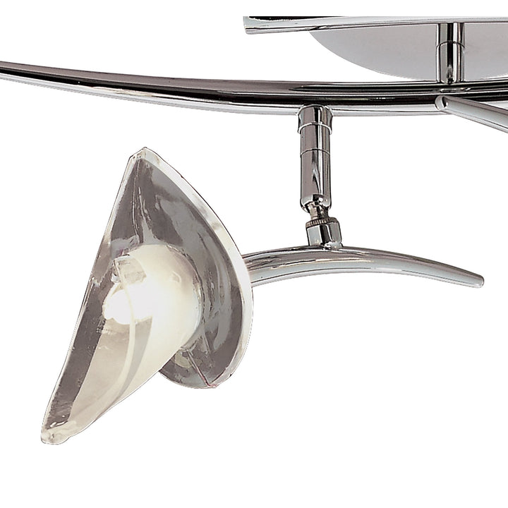 Mantra M0316 Flavia Linear Spot Light 2 Light G9 Adjustable Heads Polished Chrome (S)
