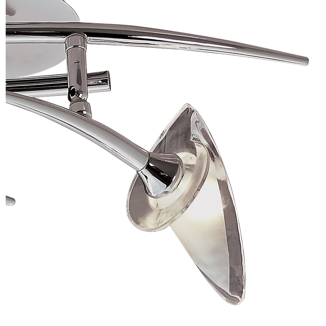 Mantra M0316 Flavia Linear Spot Light 2 Light G9 Adjustable Heads Polished Chrome (S)